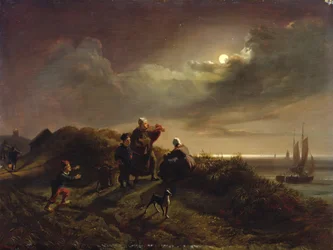 An der Küste bei Scheveningen, 1842